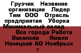 Грузчик › Название организации ­ Лидер Тим, ООО › Отрасль предприятия ­ Уборка › Минимальный оклад ­ 28 900 - Все города Работа » Вакансии   . Ямало-Ненецкий АО,Ноябрьск г.